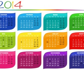 Calendar 2014 vector huge collection 25