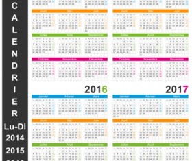 Calendar 2014 vector huge collection 26