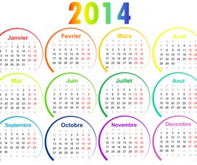 Calendar 2014 vector huge collection 27