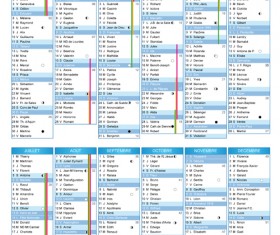 Calendar 2014 vector huge collection 28