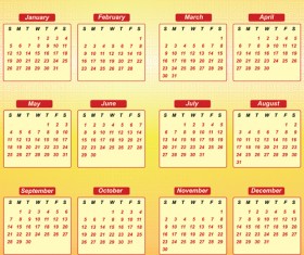 Calendar 2014 vector huge collection 29