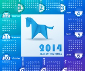 Calendar 2014 vector huge collection 33
