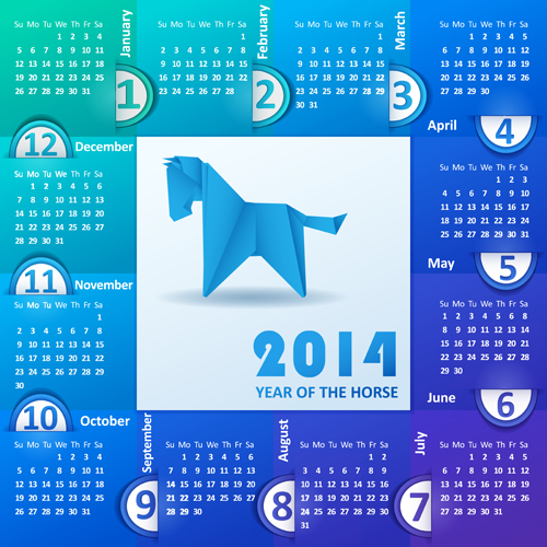Calendar 2014 vector huge collection 33