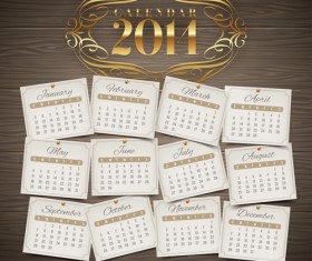 Calendar 2014 vector huge collection 39