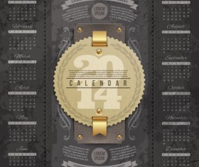 Calendar 2014 vector huge collection 40