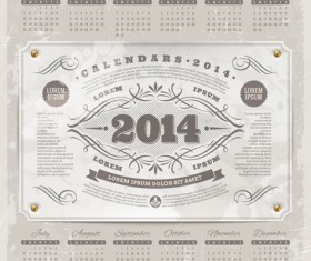 Calendar 2014 vector huge collection 41