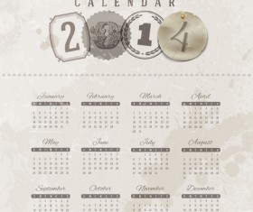 Calendar 2014 vector huge collection 42