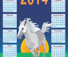 Calendar 2014 vector huge collection 44