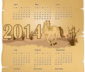 Calendar 2014 vector huge collection 45