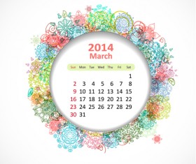 Calendar 2014 vector huge collection 50