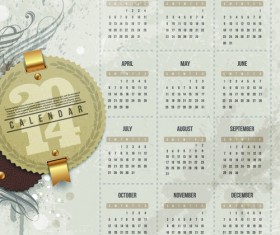 Calendar 2014 vector huge collection 21