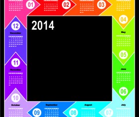 Calendar 2014 vector huge collection 05