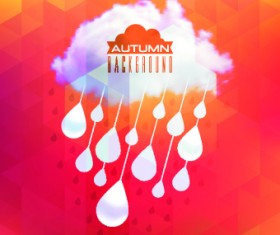 Clouds elements vector background 02
