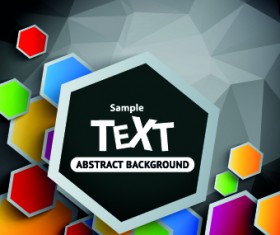 Colorful abstract shapes background vector 01