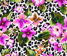 Seamless Flower Patterns vector 03