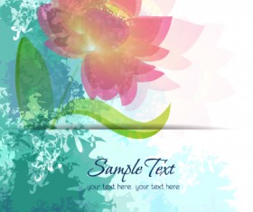 Flower illustrations vector background 17