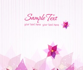 Flower illustrations vector background 20