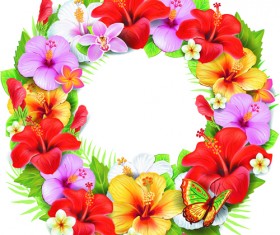 Beautiful flowers vector 01