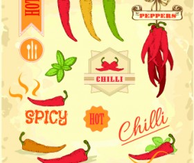 Fresh Food label design vector 03