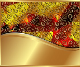 Luxury Golden vector background 04