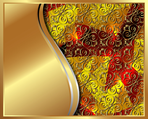 Luxury Golden vector background 05