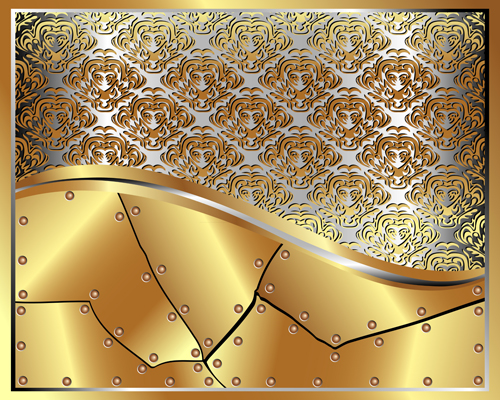 Luxury Golden vector background 06