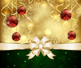 Green style xmas card vector 09