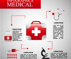 Health with Medical elements vector 02
