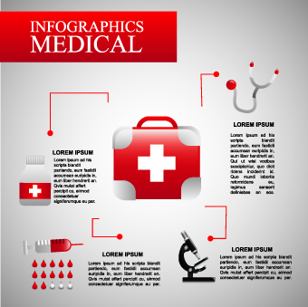 Health with Medical elements vector 02
