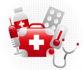Health with Medical elements vector 03