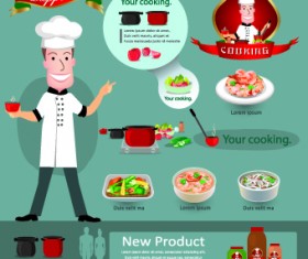 Healthy food flyer template vector 05