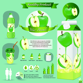 Healthy food flyer template vector 09