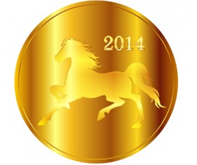 Creative 2014 horses vector graphic 08