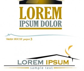 House creative logos vector illustration 02