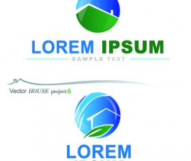 House creative logos vector illustration 03