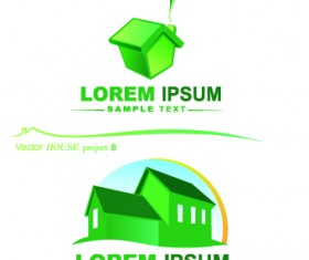 House creative logos vector illustration 04