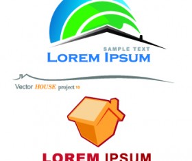 House creative logos vector illustration 05