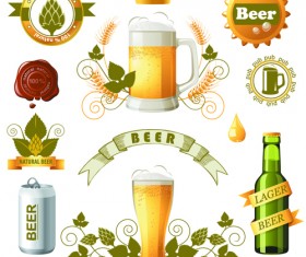 Shiny food cooking icons vector 01