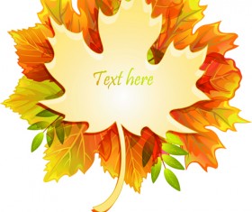 Maple Leaves design elements vector 07