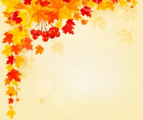 Maple Leaf vector background art 01