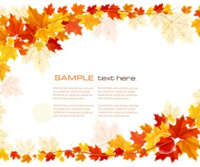 Maple Leaf vector background art 03