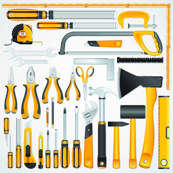 Different Mechanical Tools vector 01