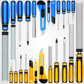 Different Mechanical Tools vector 04