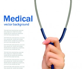 Vector set of Medical background Illustration 03