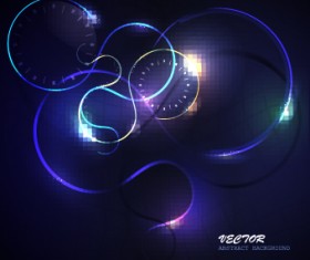 Abstract Neon background vector 01