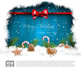 New Year 2014 Christmas elements set vector 12