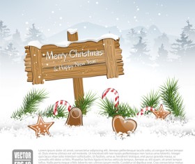 New Year 2014 Christmas elements set vector 13