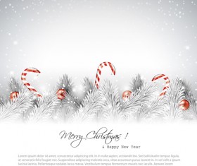 New Year 2014 Christmas elements set vector 06