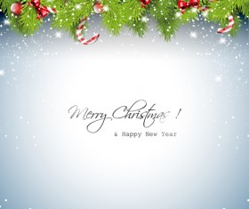 New Year 2014 Christmas elements set vector 07