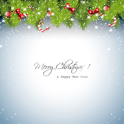 New Year 2014 Christmas elements set vector 07